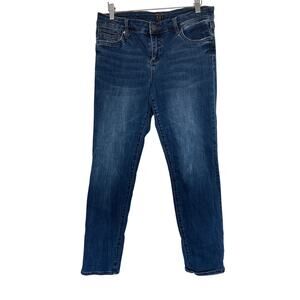 Kut from the Kloth Straight Leg Boyfriend Mid Rise Jeans, 8